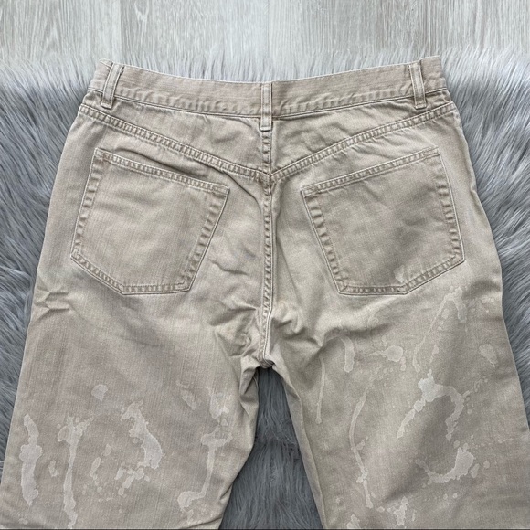 Calvin Klein VTG Beige Bleached Straight Leg Jeans Size 34 - Picture 8 of 9